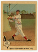 Ted Williams 1959 Fleer Baseball Card #13 1939 - Ted Shows He Will Stay