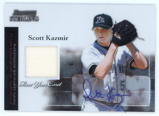 Scott Kazmir Autographed 2004 Topps Bowman Sterling Patch Relic #BS-SK