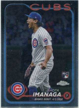 Shota Imanaga 2024 Topps Chrome Update RC #USC95