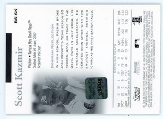 Scott Kazmir Autographed 2004 Topps Bowman Sterling Patch Relic #BS-SK