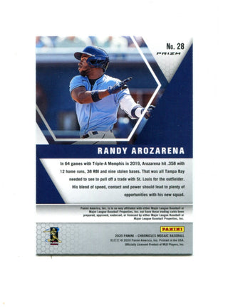 Randy Arozarena 2020 Panini Silver Mosaic Rookie #28 Card