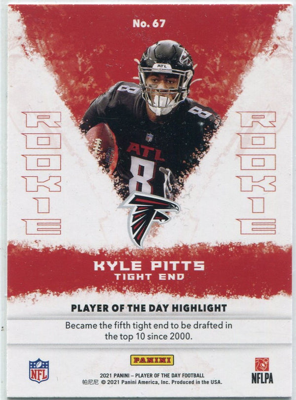 Kyle Pitts 2021 Panini Player Of The Day Silver Parallel RC #67