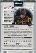 Hoy Park 2022 Topps Pristine Blue Refractor Pristine RC #227 68/75