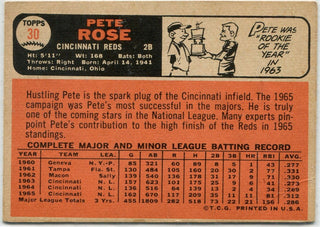 Pete Rose 1966 Topps Card #30