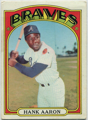 Hank Aaron 1972 Topps Card #299