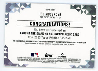 Joe Musgrove 2023 Topps Around the Autograph Relic Card #ADR-JMU