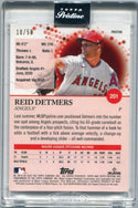Reid Detmers 2022 Topps Pristine Gold Refractor Pristine RC #201 10/50
