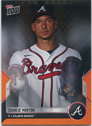 Charlie Morton 2022 Topps Now Orange Parallel Card #OD-236 3/5