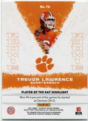 Trevor Lawrence 2021 Panini Player Of The Day Silver Parallel RC #76