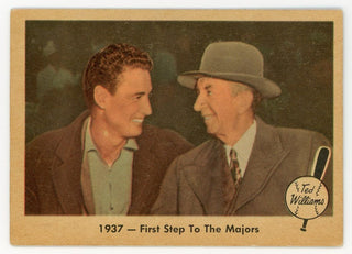 Ted Williams 1959 Fleer Baseball Card #9 1937 - First Step To The Majors