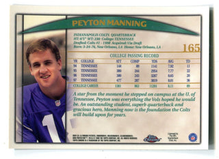 Peyton Manning Topps Chrome Draft Picks Gold #165 Card