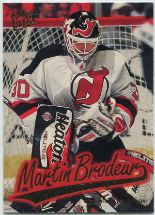 Martin Brodeur 1996 - 1997 Fleer Ultra Gold Medallion Edition Card #G-93