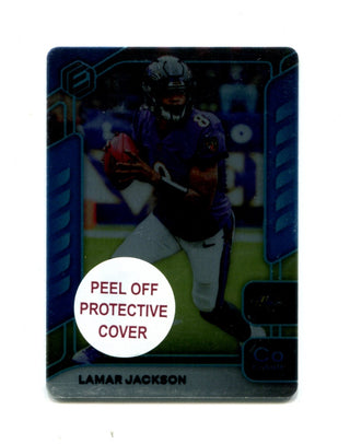 Lamar Jackson 2020 Panini CO Cobalt Metal #9 Card