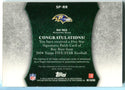 Ray Rice 2010 Autographed Topps Five Star #SP-RR  Game used Jersey Card