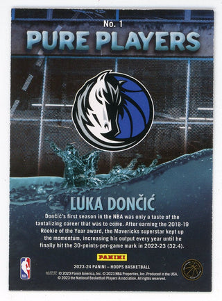 Luka Doncic 2023-24 Panini Hoops Pure Players #1