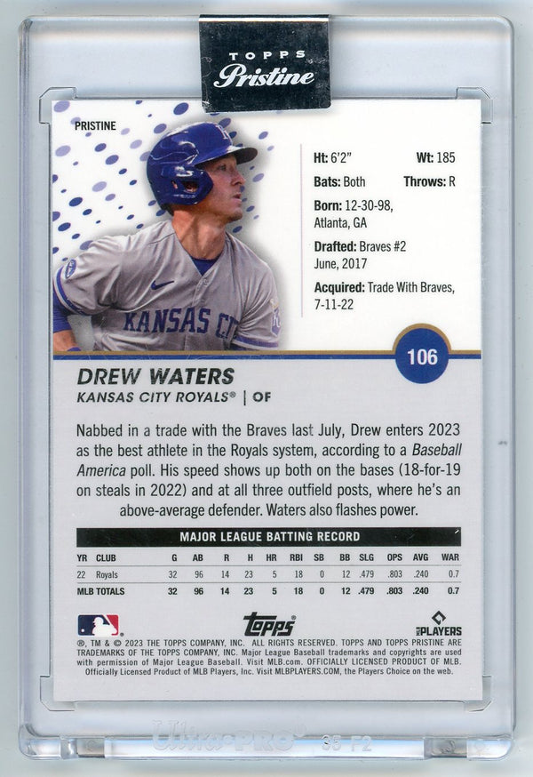Drew Waters 2023 Topps Pristine Rookie Card #106