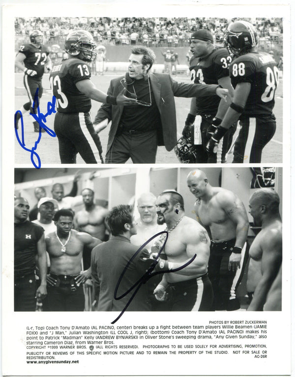 Al Pacino & Jamie Foxx Autographed 8x10 Photo