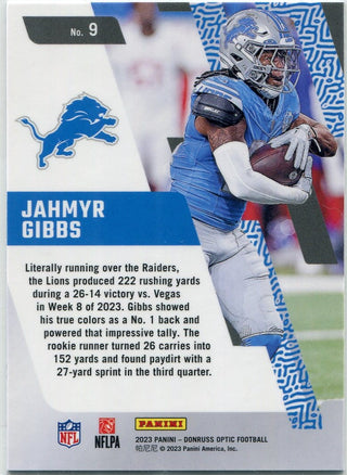 Jahmyr Gibbs 2023 Panini Donruss Optic Primary Colors RC #9
