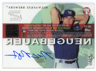 Nick Neugbauer 2002 Topps Pristine Autographed Card #PE-NN