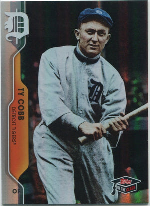 Ty Cobb 2020 Topps Of The Class Greats Rainbow Foil Card #TCG-7 180/299