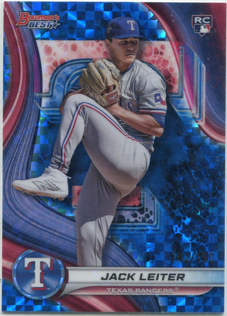 Jack Leiter 2024 Bowman's Best Blue X-Fractor RC #68 142/150