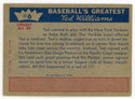 Ted Williams 1959 Fleer Baseball Card #6 Ted Turns Professional