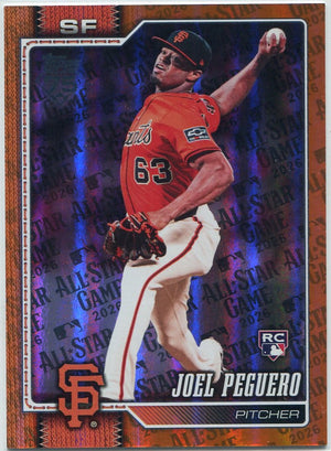 Joel Peguero 2026 Topps All-Star Game Orange Foil RC #474 8/25