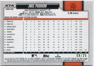 Joel Peguero 2026 Topps All-Star Game Orange Foil RC #474 8/25