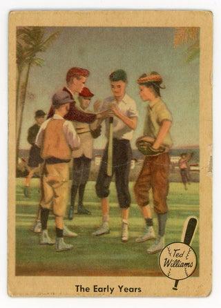 Ted Williams 1959 Fleer Baseball Card #1 The Early Years