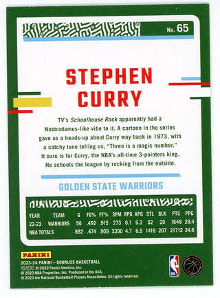 Stephen Curry 2023-24 Panini Donruss #65