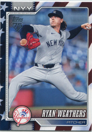 Ryan Weathers 2026 Topps Independence Day Parallel Card #634 69/76