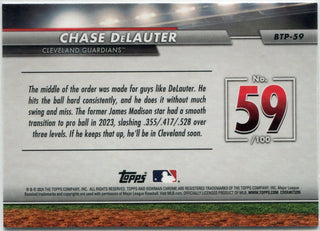 Chase DeLautier 2024 Bowman Chrome Scouts Top 100 RC #BTP-59