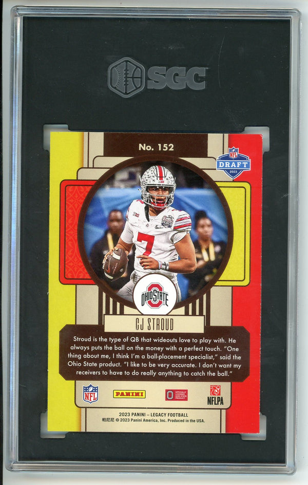 CJ Stroud 2023 Panini Legacy #152 SGC 9