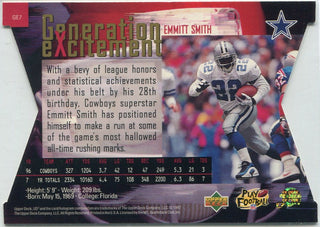 Emmitt Smith 1997 Upper Deck UD3 Generation Excitement Card #GE7