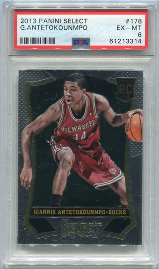 Giannis Antetokounmpo 2013 - 2014 Panini Select RC #178 PSA Graded 6