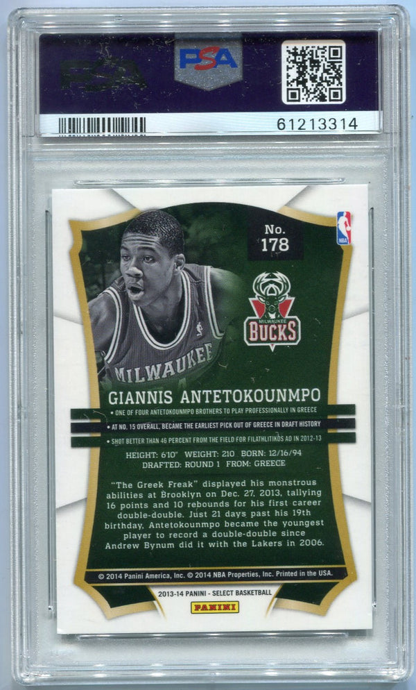 Giannis Antetokounmpo 2013 - 2014 Panini Select RC #178 PSA Graded 6