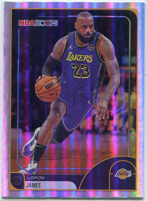 LeBron James 2025 - 2026 Topps NBA Hoops Rainbow Foil Card #84