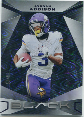 Jordan Addison 2024 Panini Black Parallel Card #72 8/75