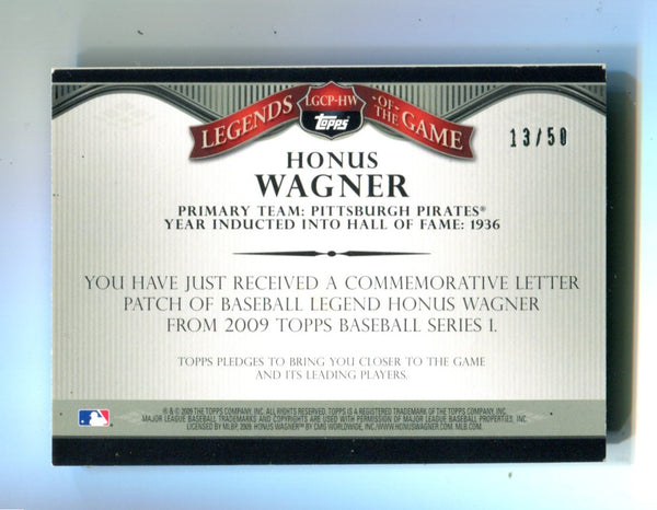 Honus Wagner 2009 Topps Legends of the Game #LGCP-HW Card 13/50