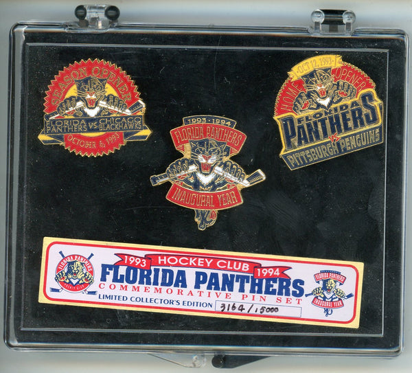 Panthers 1993-94 Commemorative Pin Set