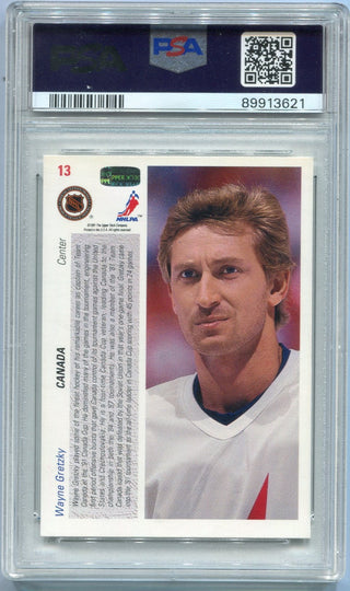 Wayne Gretzky 1991 Upper Deck Card #13 PSA Graded 8