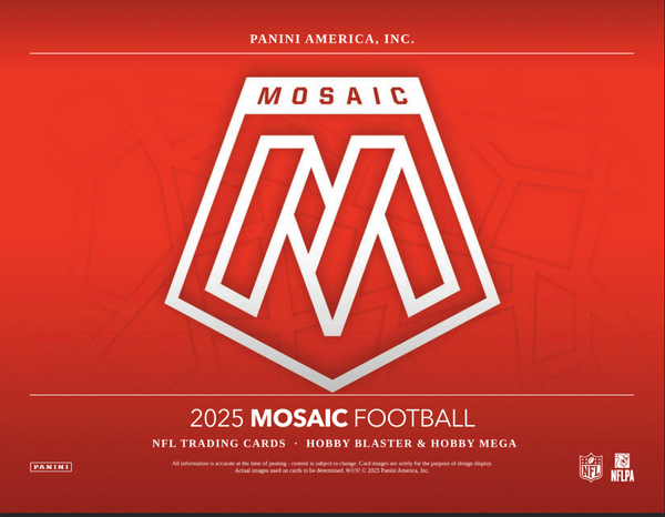 2025 Panini Mosaic Football Hobby Mega Box (Ultra Rare Stained Glass Micro Mosaic)
