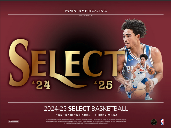 2024-25 Panini Select Basketball Hobby Mega Box (Exclusive Green & Blue Star Prizms)