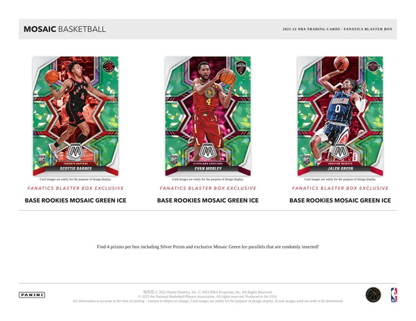 2021-22 Panini Mosaic Basketball Hobby Blaster Box (Fanatics)