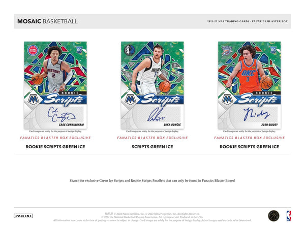 2021-22 Panini Mosaic Basketball Hobby Blaster Box (Fanatics)