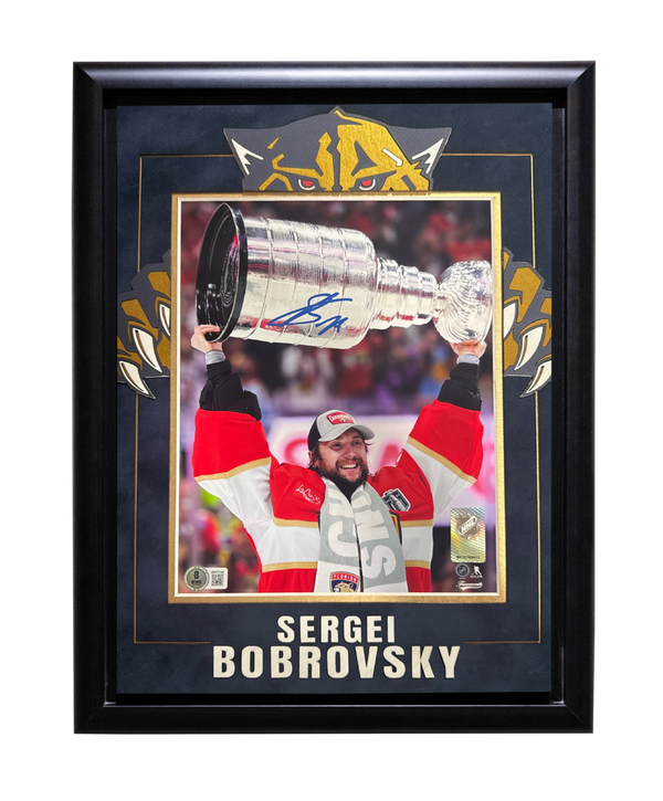 Sergei Bobrovsky Autographed 8x10 Framed Panthers Photo (Beckett)