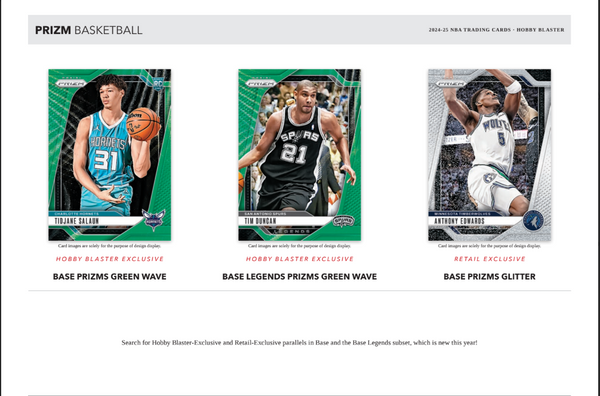 2024-25 Panini Prizm Basketball Hobby Mega Box (10 Exclusive Green Ice Prizms)