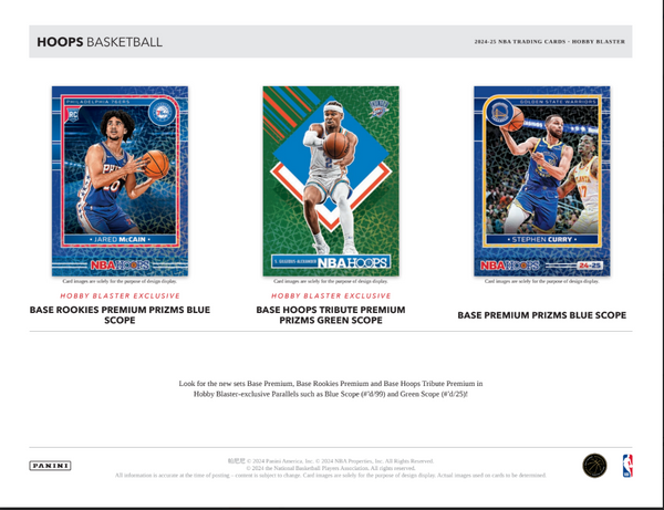 2024-25 Panini Hoops Hobby Blaster Box (Blaster Exclusive Scope Parallels!)