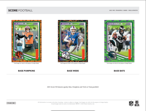 2025 Panini Score-A-Treat Halloween NFL Football Treat Bundle 40 Pack Box