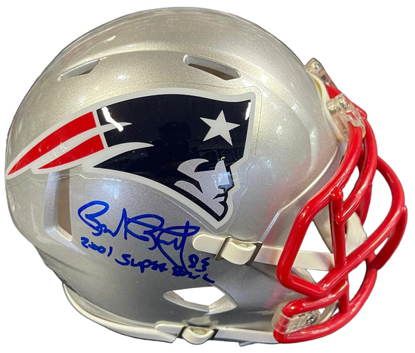 Rod Rutledge "SB 36 Champs" Autographed New England Patriots Mini Helmet (JSA)